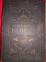 Antique Károli Gáspár pictorial holy bible in good condition, one of the thousands ever published