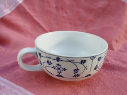 Porcelain with Immortelle pattern, a large cup with a handle