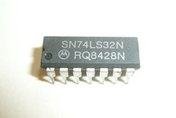 Antik vintage elektronika SN74LS32N TTL Quad 2-input positive-OR gates TTL IC Motorola