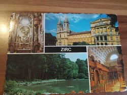 Zirc, mosaic postcard, used