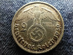 Németország Horogkeresztes .625 ezüst 2 birodalmi márka 1939 F (id77071)