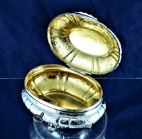 Very rare, antique silver, box with key, Berlin, ca. 1830!!!