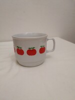 Zsolnay cube-shaped apple mug
