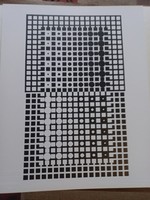 Vasarely's original heliogravure, titled: centauri-xxii (1965), published in the corpusculaires album.