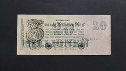 Németország 20 millió Márka 1923, F+
