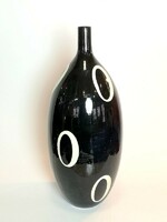 Dotted mid century design ceramic vase 47cm - 5394