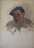 Self-portrait of Miklós Németh