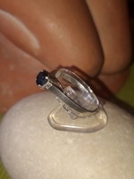 Régi zafír köves ezüst gyűrű - 57.5- es méret