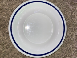 Alföldi retro porcelain blue striped cake plate, several types, 17 cm price/pc