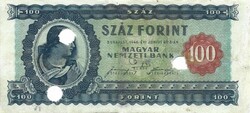 100 forint 1946 hivatalosan érvénytelenített 1.