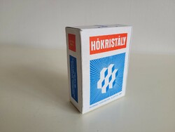 Retro régi Hókristály kockacukor 1990 Petőházi Cukorgyár Kiváló Áruk Fóruma logóval