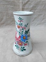 Ritka Apátfalva jelzésű virágmintákkal festett váza