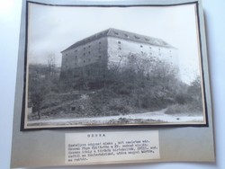 D198404 OZORA  Pipo várkastély, régi nagyméretű fotó 1940-50's évek körül készült kartonra kasírozva