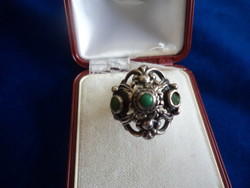 Antique jeweler's ring_ decorated with turquoise, 6.7 g, in beautiful condition, size: 54