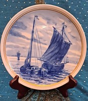 Hajós porcelán dísztányér, falitányér 1 (L4157)