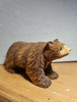 Hand carved wooden bear