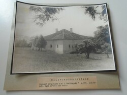 D198405 Balatonszentgyörgy, Star Castle, old large-scale photo from the 1940s-50s mounted on cardboard
