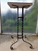 Wrought iron flower stand, table leg