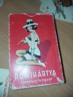 Canasta/rummy card, vintage, girly, complete, 4x13 cards+3 jokers