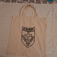 Canvas shopping bag with Kdnp logo 1990