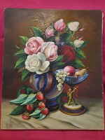 Oil on canvas still life