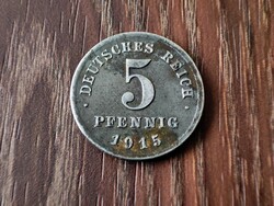 5 reich pfennig 1915,Németország