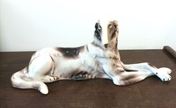 Retro Polish porcelain greyhound. Walbrzych