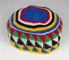 1O542 Crochet Muslim Prayer Cap Men's Headwear Kufi