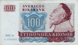 100 kronor 1983 Svédország