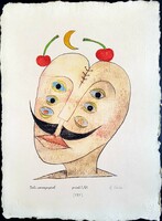 István Ef Zámbó - with dali cherry 44 x 32 ebp, dipped paper