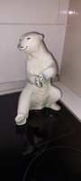 Porcelán jeges medve szobor