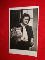 Antik 1942 Karády Katalin portrés képeslap gyönyörű postatiszta gyűjtői állapotban