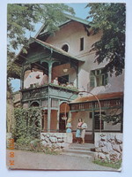 Old postcard: Nyíregyháza salt lake, spa house