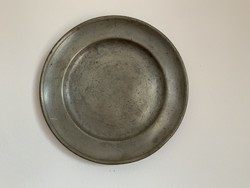 Antique pewter plate