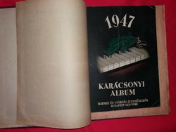 Antik 1947 karácsonyi dalok kották Marnitz, Moravecz Csárdás és Nádor albumok egybekötve