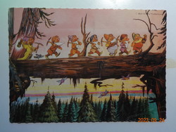 Régi, Disney-mesefigurás  képeslap: a hét törpe - Mariann1669 felhasználó részére