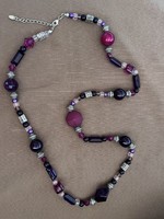 Purple long necklace