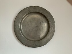 Antique pewter plate