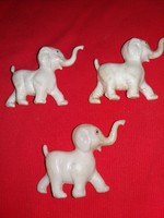 Old dmsz hollow plastic elephant figurines 3 pieces in one according to the pictures 10 cm /pc