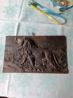 Bronz oroszlán (27x16 cm)