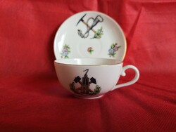 Herend porcelain, miner's cup and saucer