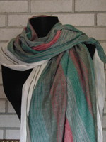 Nice striped cotton scarf