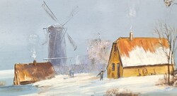 Sale! :) Winter life picture - very nice Dutch painting