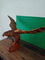 Wood carved eagle