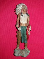 North American standing Cheyenne Indian chief biscuit figure - hand painted - according to pictures 17 cm