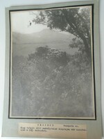 D198426 Hegyesdi várrom-Hegyesd, Veszprém vm.-régi nagyméretű fotó 1940-50's évek kartonra kasírozva