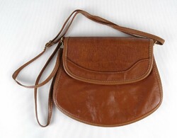 1O763 brown leather women's bag shoulder bag