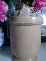 Beautiful, heavy (3.2 Kg) old or antique-looking glazed caspo or vase