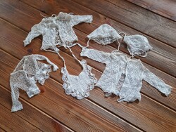 Old crochet baby clothes package