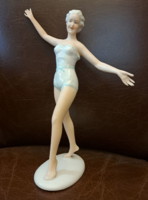 Unterweissbach woman in swimsuit flawless porcelain figurine